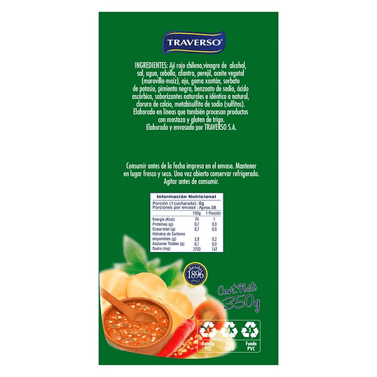 Ají Pebre Traverso Bolsa 1kg