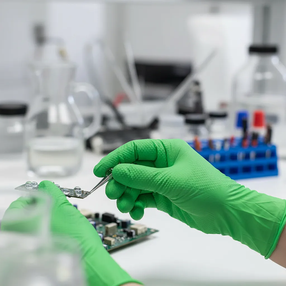 Guante de Nitrilo Verde Texturizado 8g (50 unidades) 3