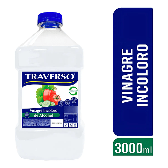 Vinagre Incoloro Traverso Bidón 3 Litros