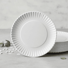 Plato de Carton N° 2  (100 unidades) 