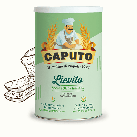 Levadura Caputo Lievito Secco 100% Italiana - Tarro 100gr