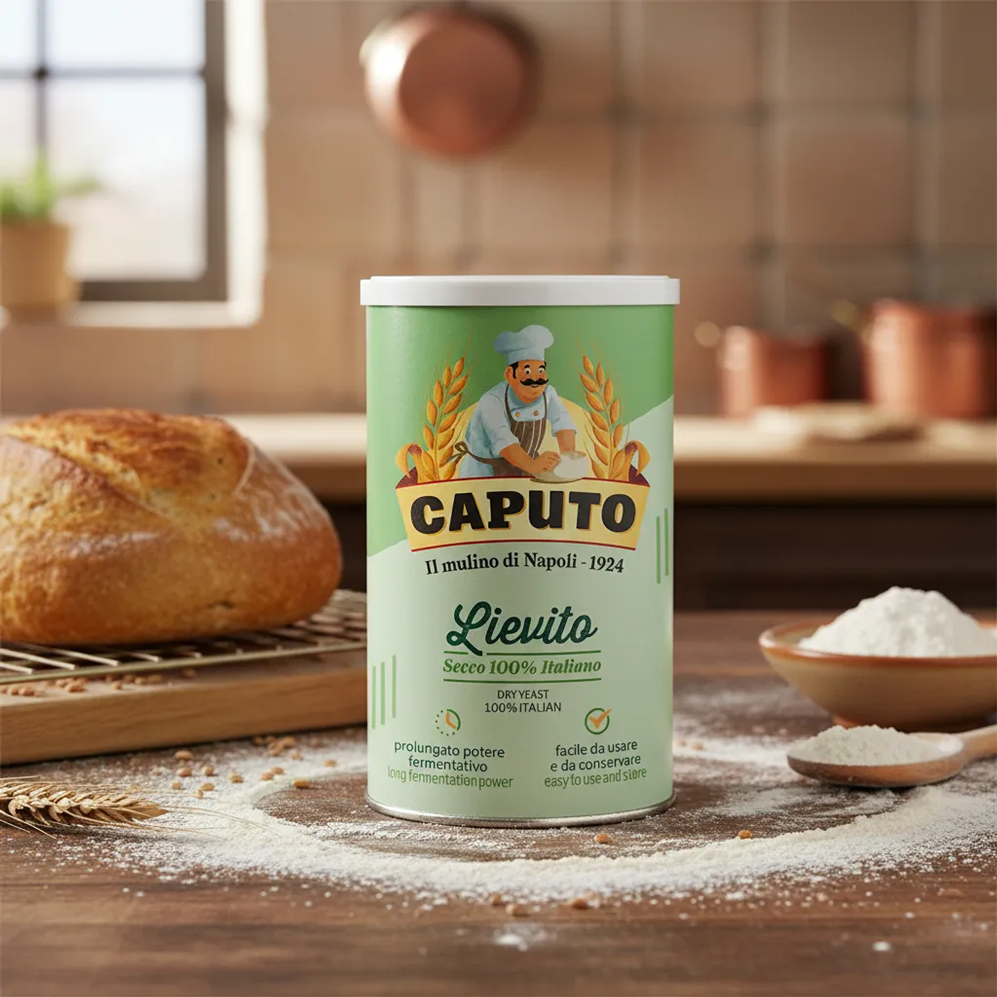 Levadura Caputo Lievito Secco 100% Italiana - Tarro 100gr 2