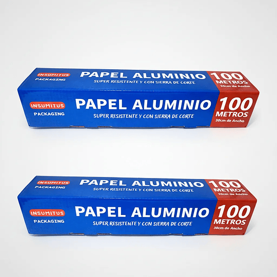 Rollo de Aluminio con Sierra Metalica (30x100m) Insumitus®