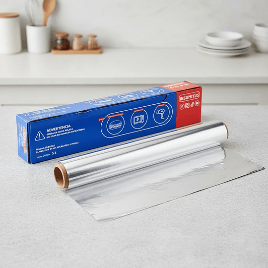 Rollo de Aluminio con Sierra Metalica (30x100m) Insumitus®