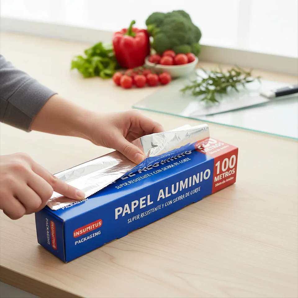 Rollo de Aluminio con Sierra Metalica (30x100m) Insumitus® 4