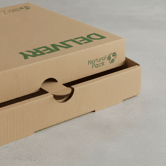 Caja De Pizza Familiar 38x38x4.5 Cm (50 Cajas) 