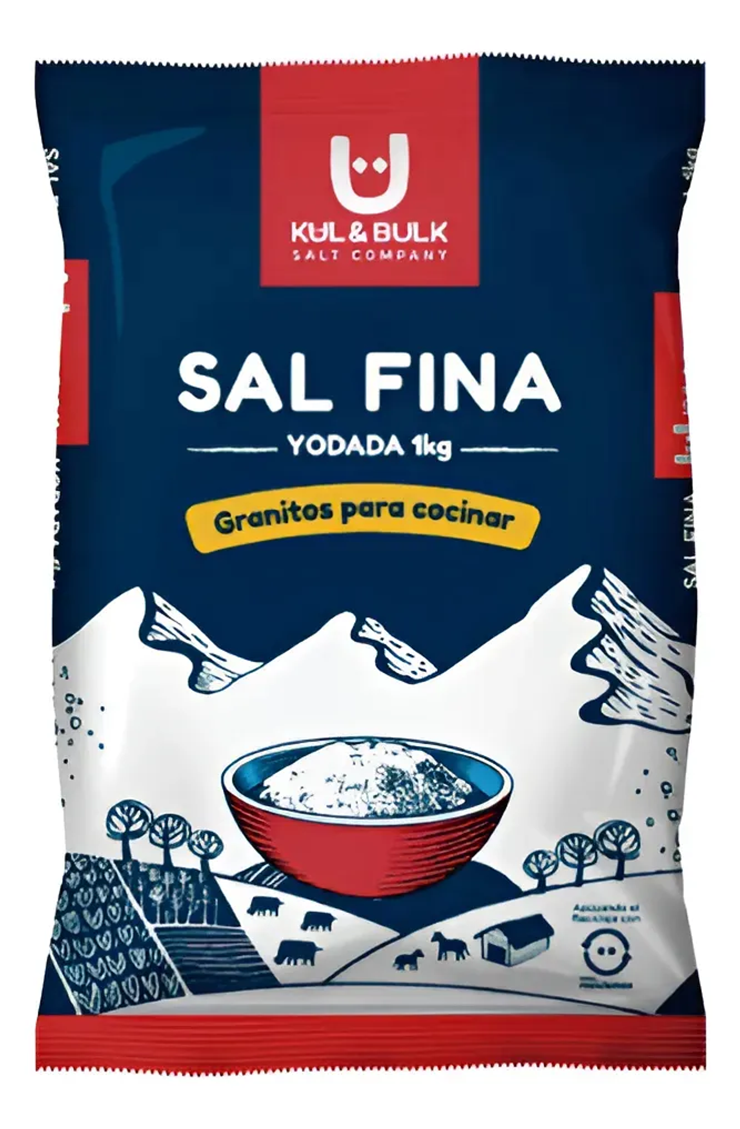Sal Fina Bolsa 1kg 1