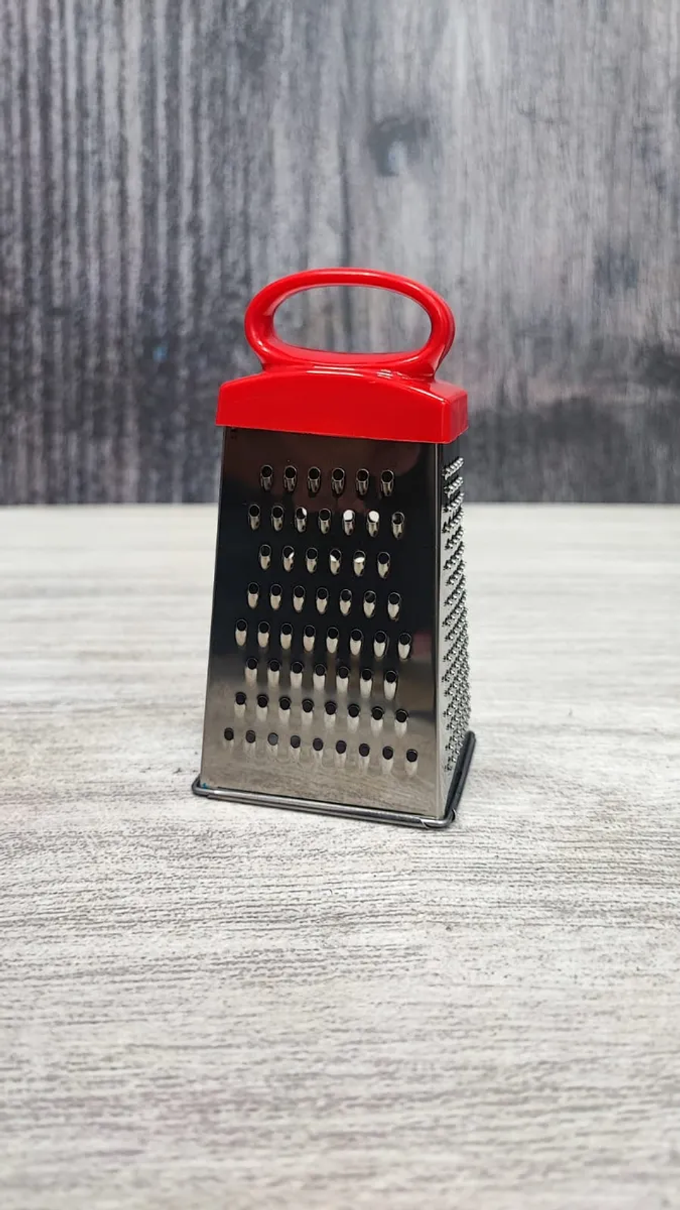 Rallador De Quesos, Frutas, Verduras 4 Caras Inoxidable Plateado 4