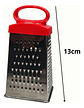 Rallador De Quesos, Frutas, Verduras 4 Caras Inoxidable Plateado - Miniatura 5