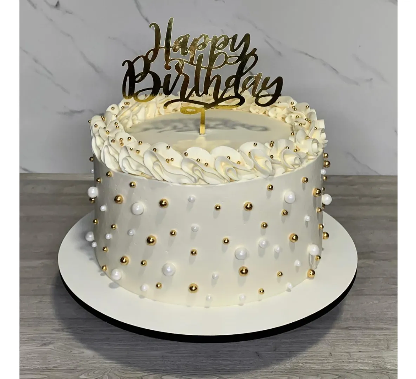 Sprinkles Perlada Blanca Para Tortas - Perlas Comestibles Blancas 3