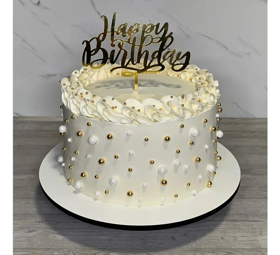 Sprinkles Perlada Blanca Para Tortas - Perlas Comestibles Blancas 3