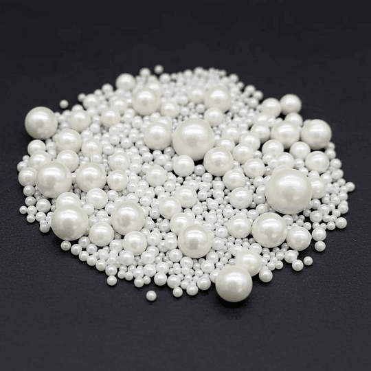 Sprinkles Perlada Blanca Para Tortas - Perlas Comestibles Blancas