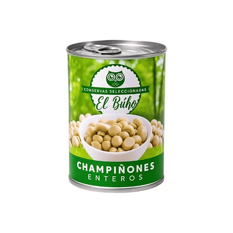 Champiñones Enteros El Buho Tarro 400gr 