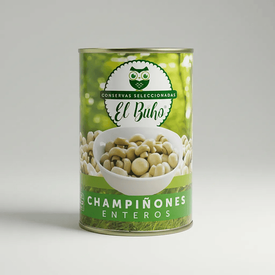 Champiñones Enteros El Buho Tarro 400gr 