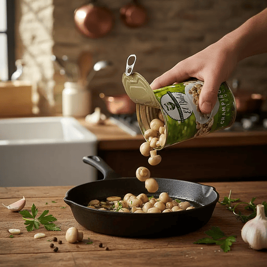 Champiñones Enteros El Buho Tarro 400gr 