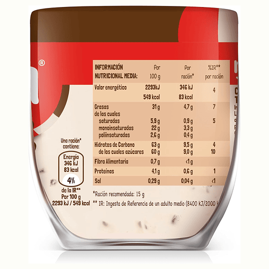 Nocilla Cookies And Cream Frasco 180gr