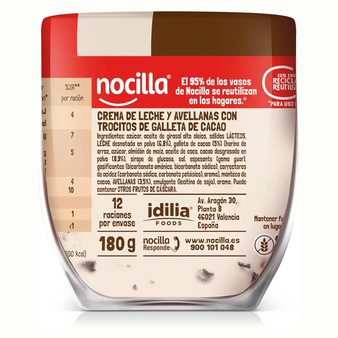 Nocilla Cookies And Cream Frasco 180gr 3