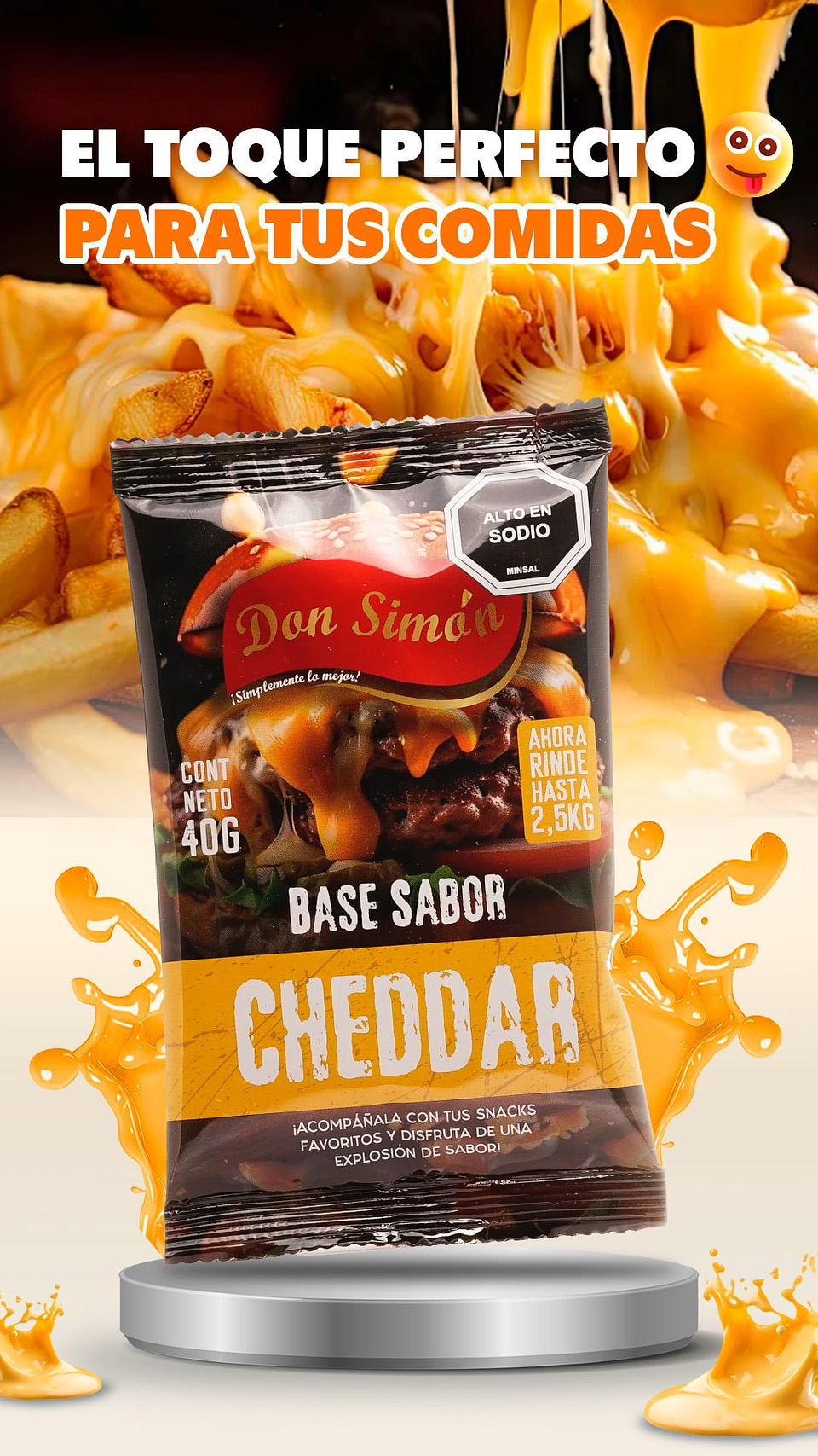 Salsa Base Cheddar (40gr) Don Simon 3