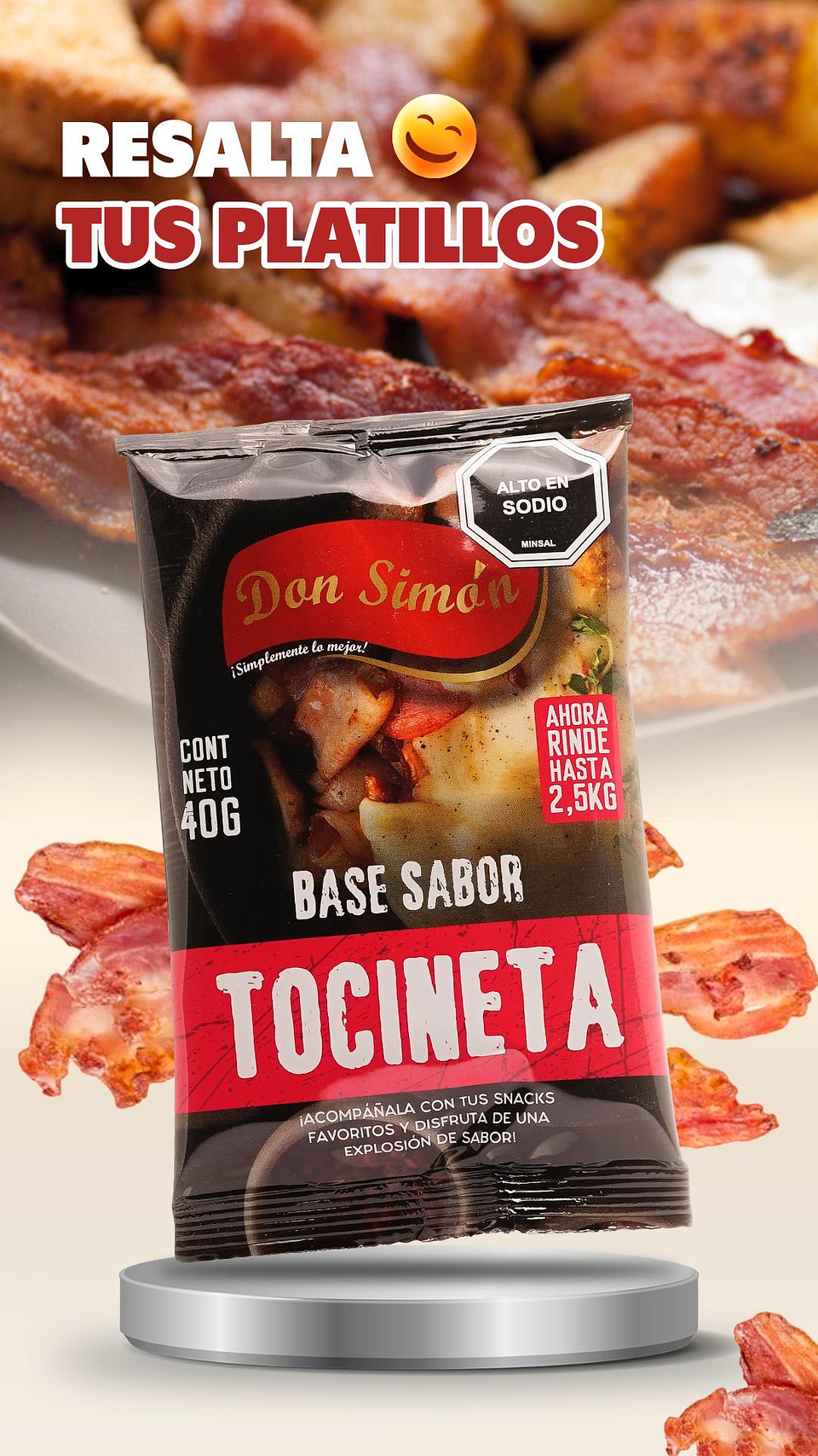 Salsa Base Tocineta (40gr) Don Simon 2