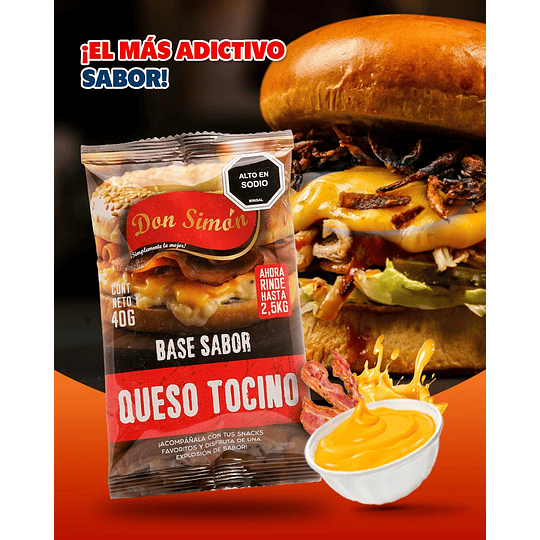 Salsa Base Queso Tocino (40gr) Don Simon