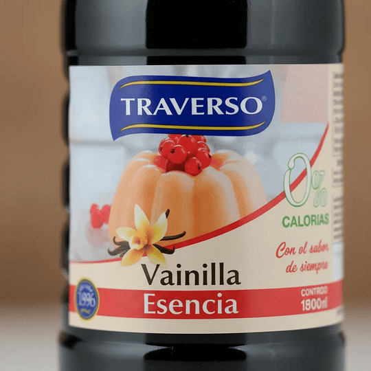 Esencia De Vainilla Traverso Botella 1 Litro 