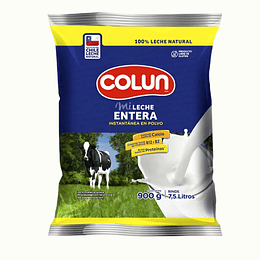 Leche En Polvo Entera Instantanea Colun Bolsa 900gr