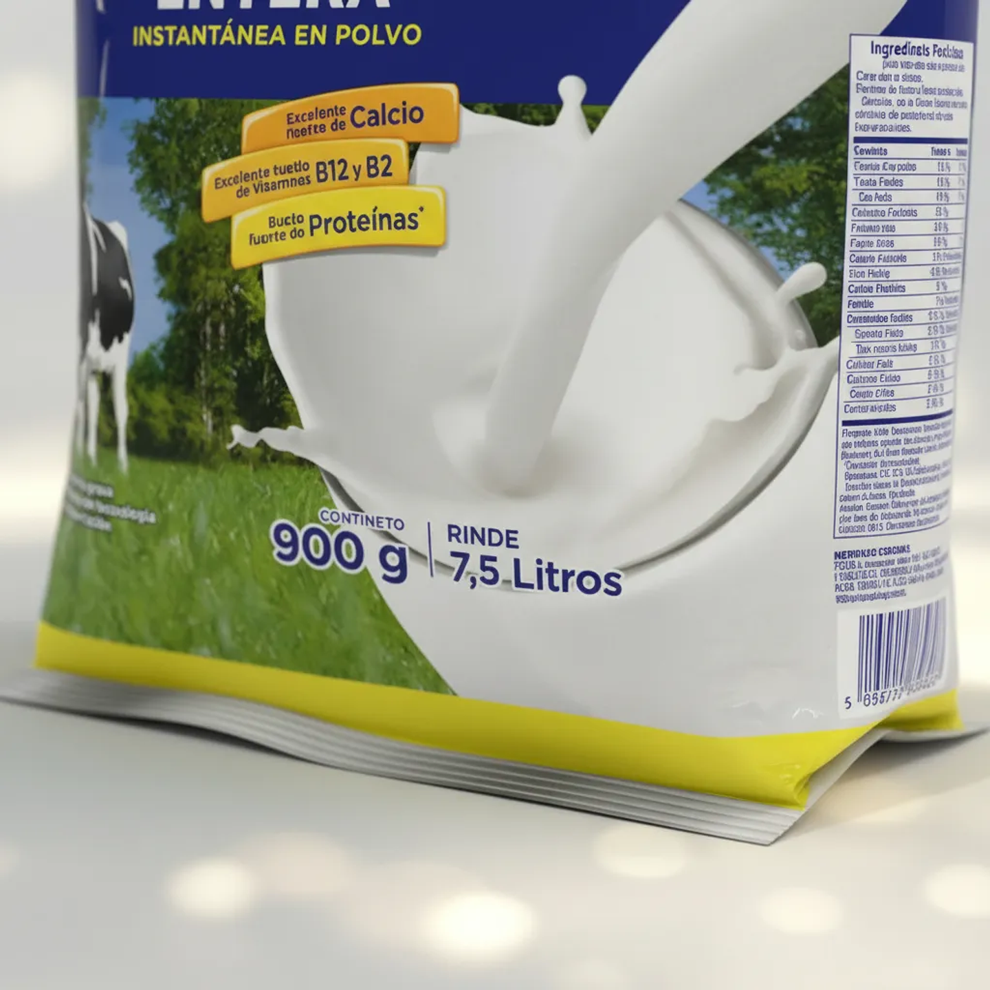 Leche En Polvo Entera Instantanea Colun Bolsa 900gr 3