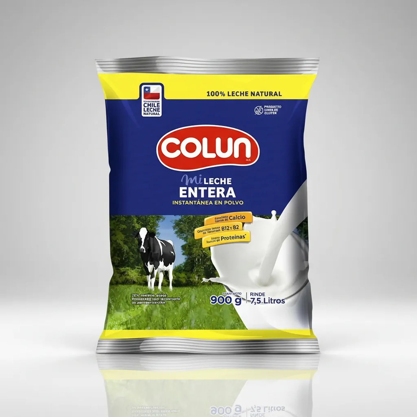 Leche En Polvo Entera Instantanea Colun Bolsa 900gr 4