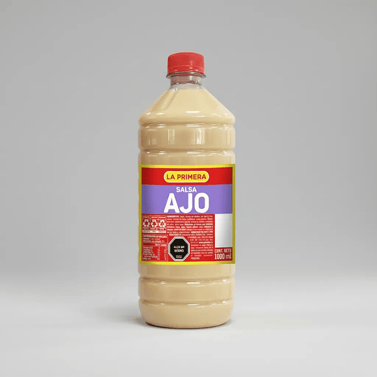 Salsa De Ajo La Primera Botella 1 Litro