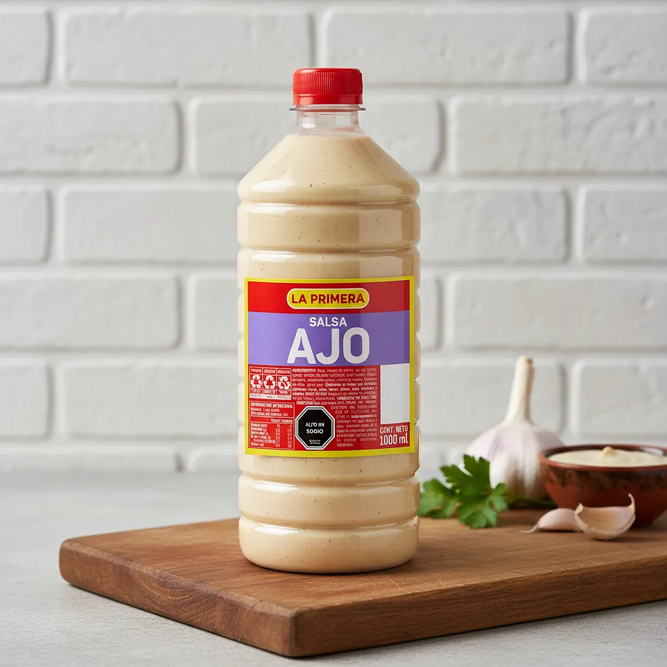 Salsa De Ajo La Primera Botella 1 Litro 2