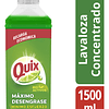 Quix Lavaloza Limón Con Bio Activos Concentrado 1.5 Litros