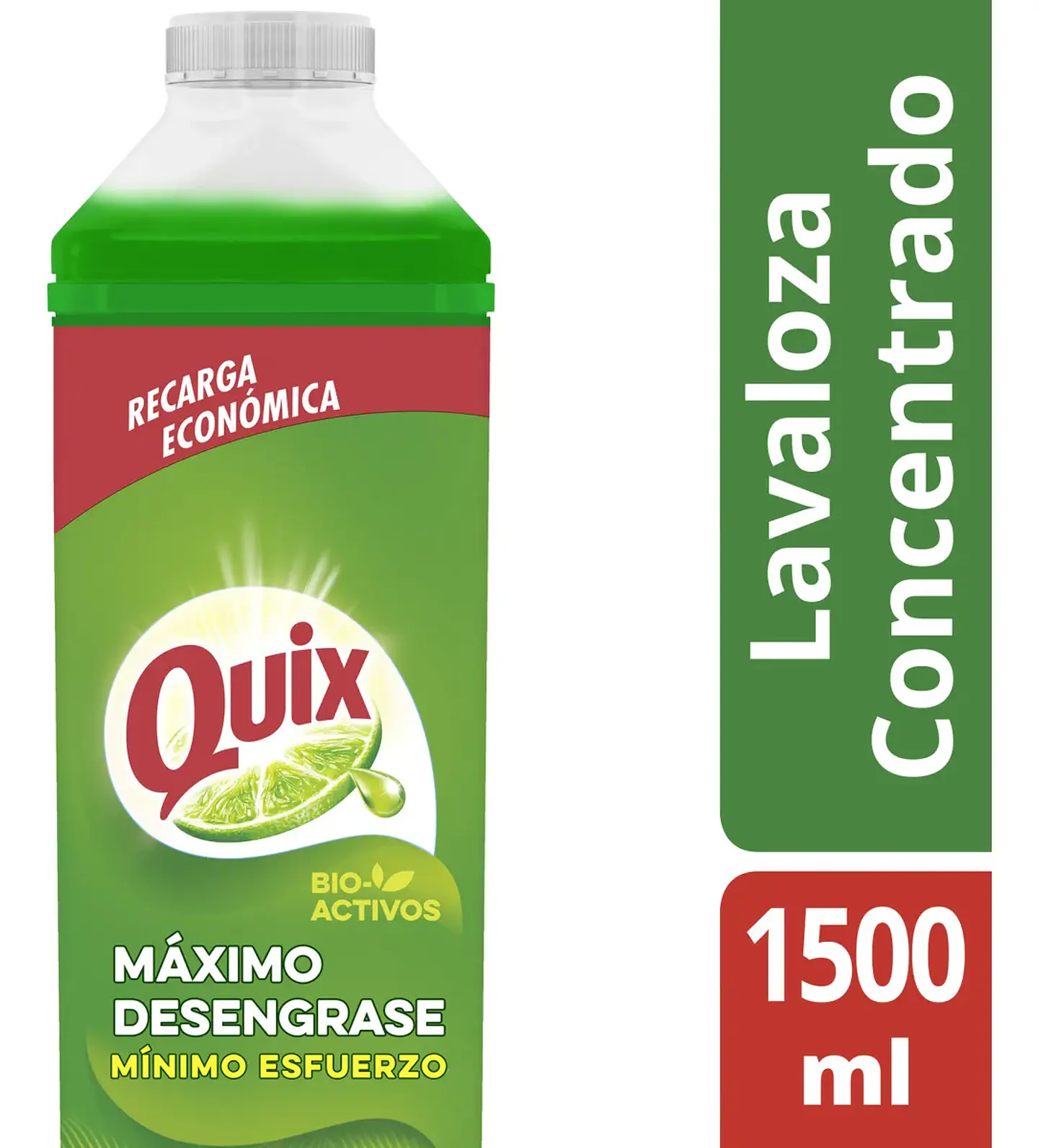 Quix Lavaloza Limón Con Bio Activos Concentrado 1.5 Litros 3