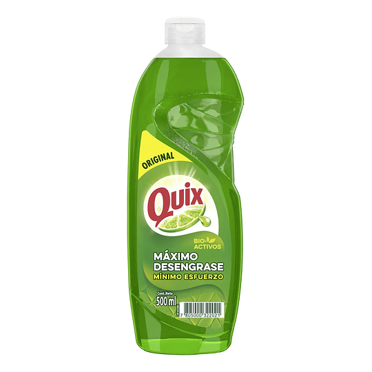 Quix Lavaloza Limón Con Bio Activos Concentrado 500ml