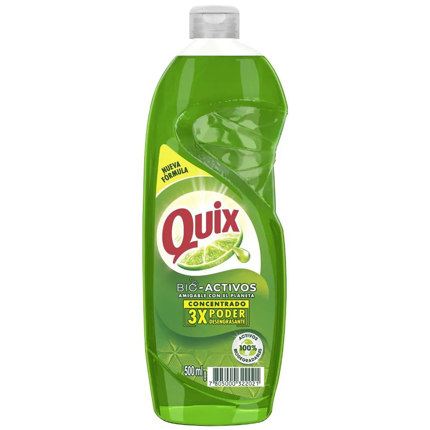 Quix Lavaloza Limón Con Bio Activos Concentrado 500ml 1