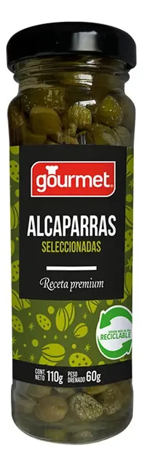 Alcaparras Gourmet Seleccionadas En Frasco 110g