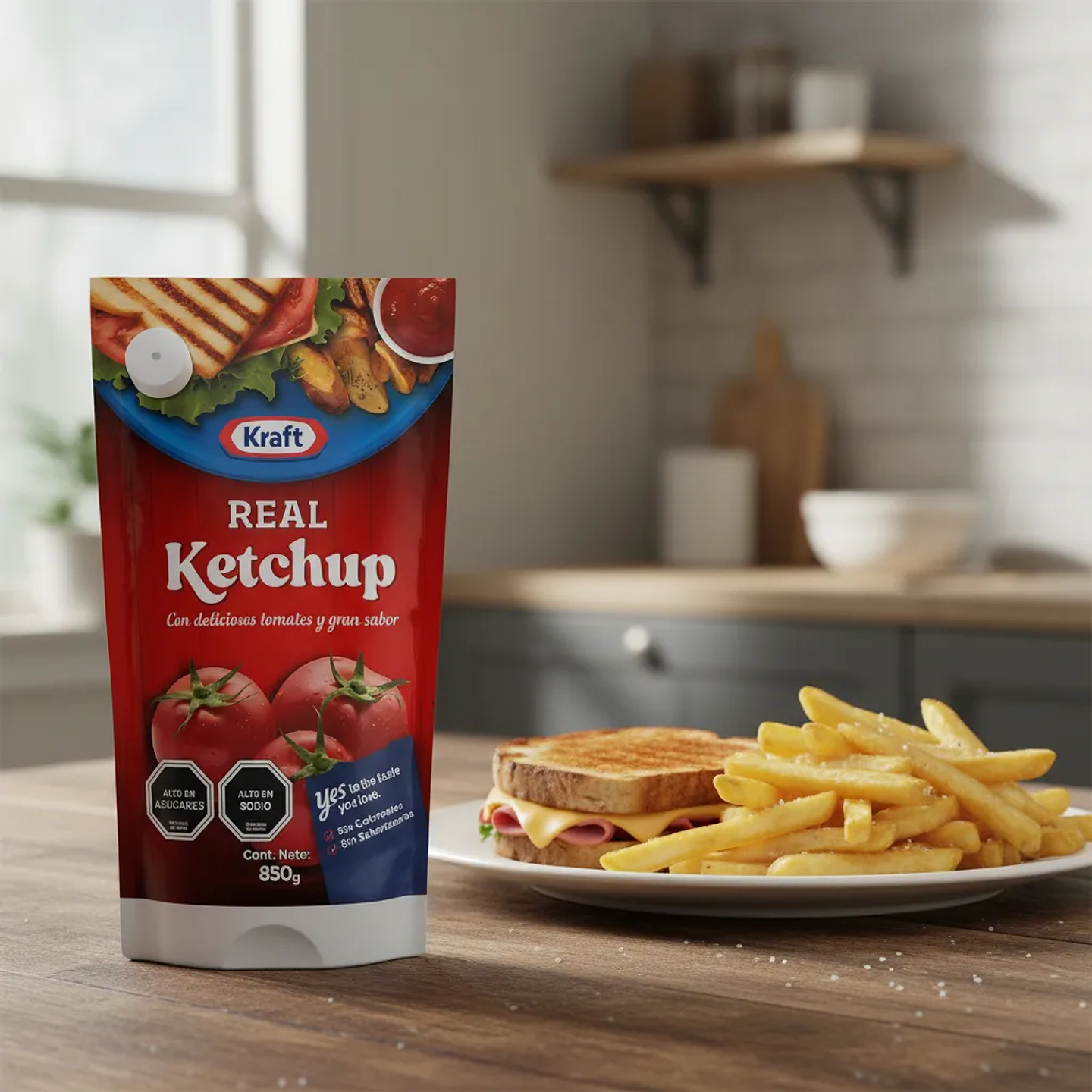 Ketchup Kraft Real Regular Doypack 850 G 3