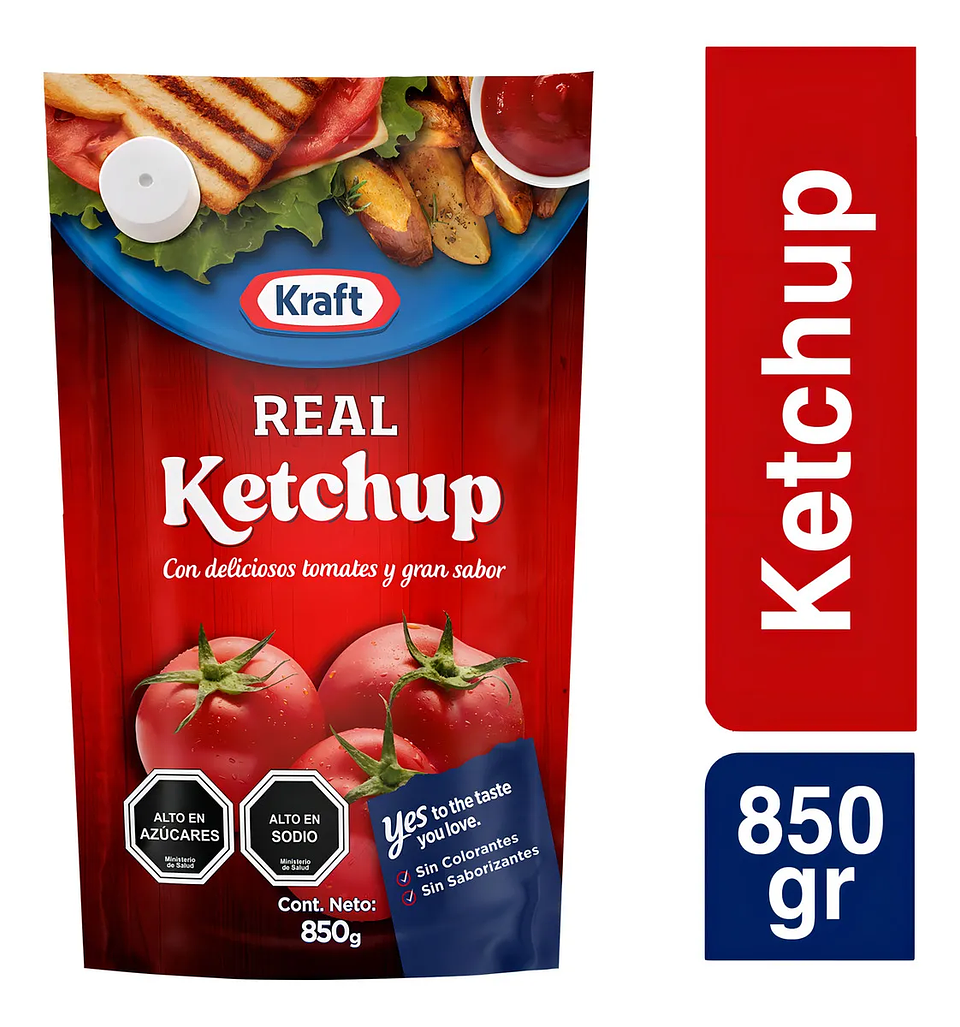 Ketchup Kraft Real Regular Doypack 850 G 1