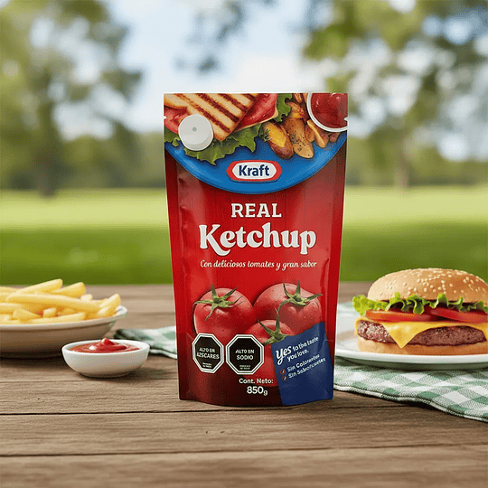 Ketchup Kraft Real Regular Doypack 850 G