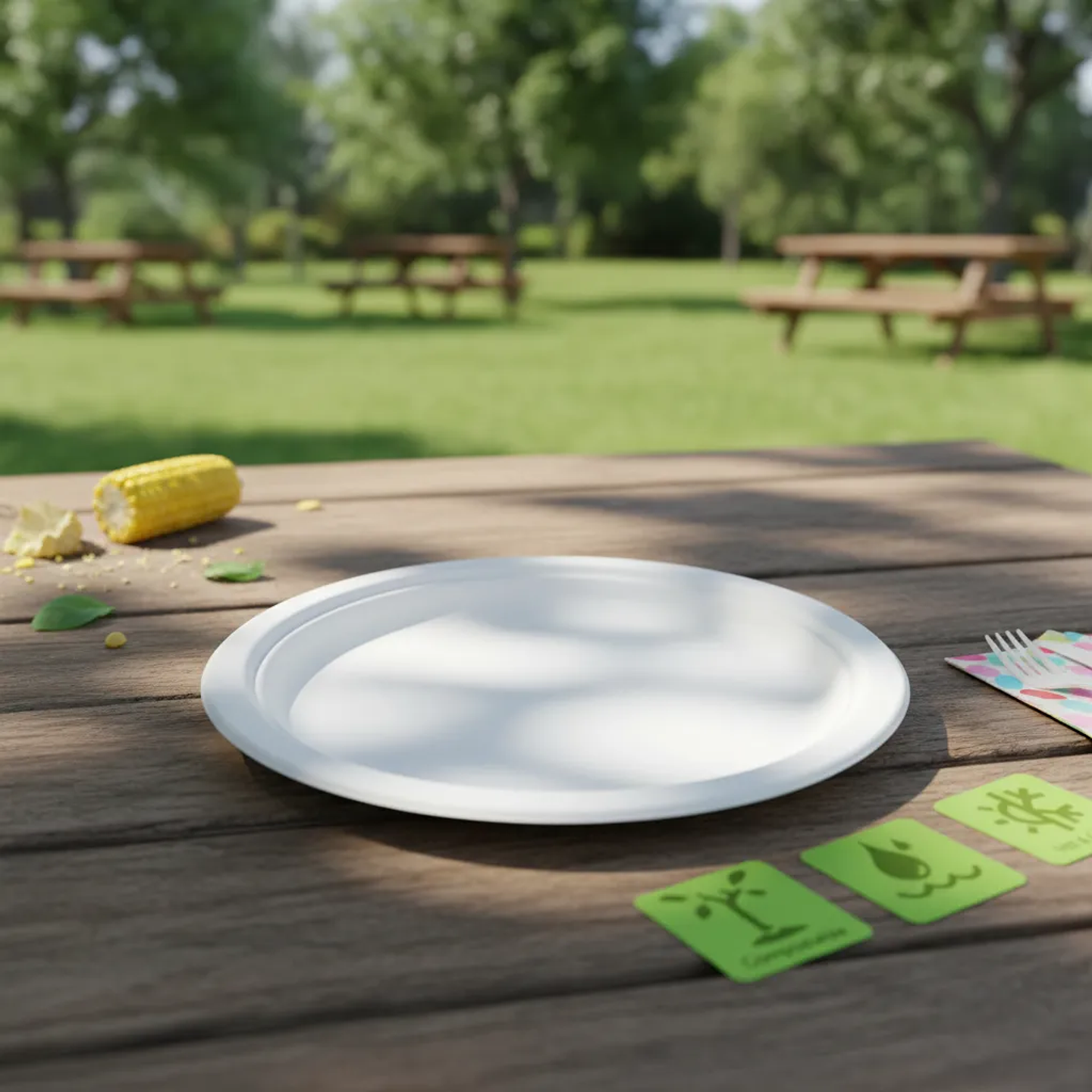 Plato Biodegrabes 23cm Paquete De 25 Unidades  4