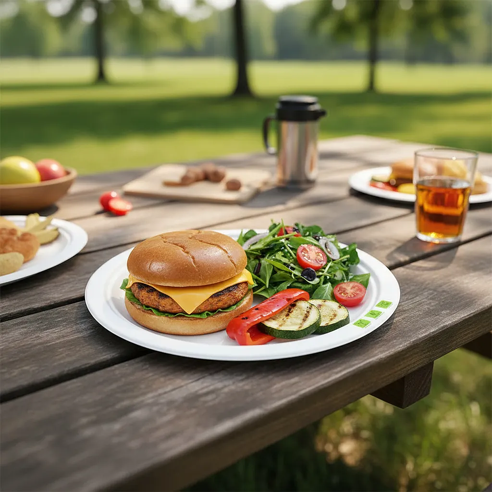 Plato Biodegrabes 23cm Paquete De 25 Unidades  6