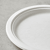 Plato Biodegrabes 23cm Paquete De 25 Unidades 
