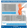 Guante de Nitrilo Naranja Texturizado 8g (50 unidades)