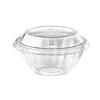 Bowl Contenedor Doble Uso Transparente 32oz Con Tapa - 50 unidades