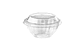 Bowl Contenedor Doble Uso Transparente 32oz Con Tapa - 50 unidades - Miniatura 2
