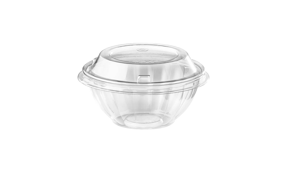 Bowl Contenedor Doble Uso Transparente 32oz Con Tapa - 50 unidades 2