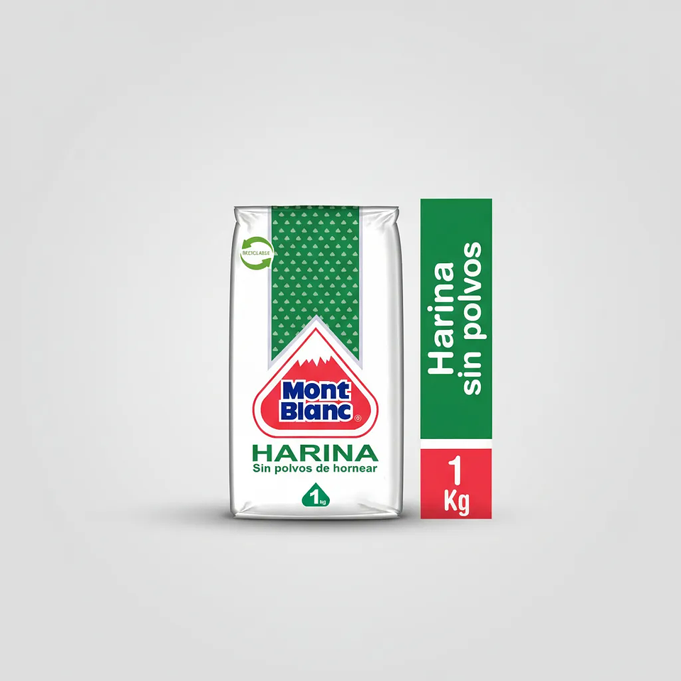 Harina Sin Polvo Mont Blanc bolsa 1 Kg 3