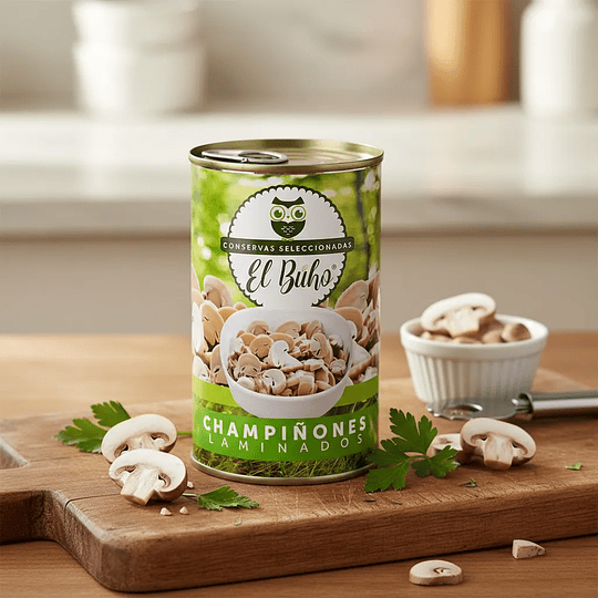 Champiñones Laminados El Buho Tarro 400gr