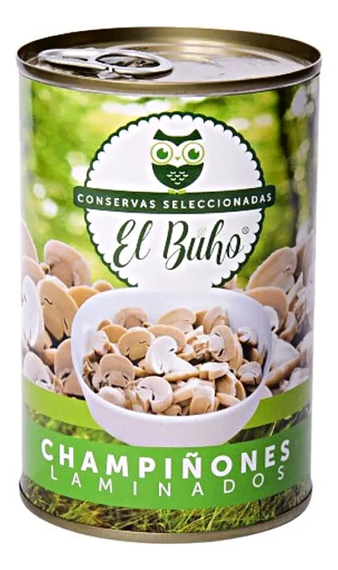 Champiñones Laminados El Buho Tarro 400gr