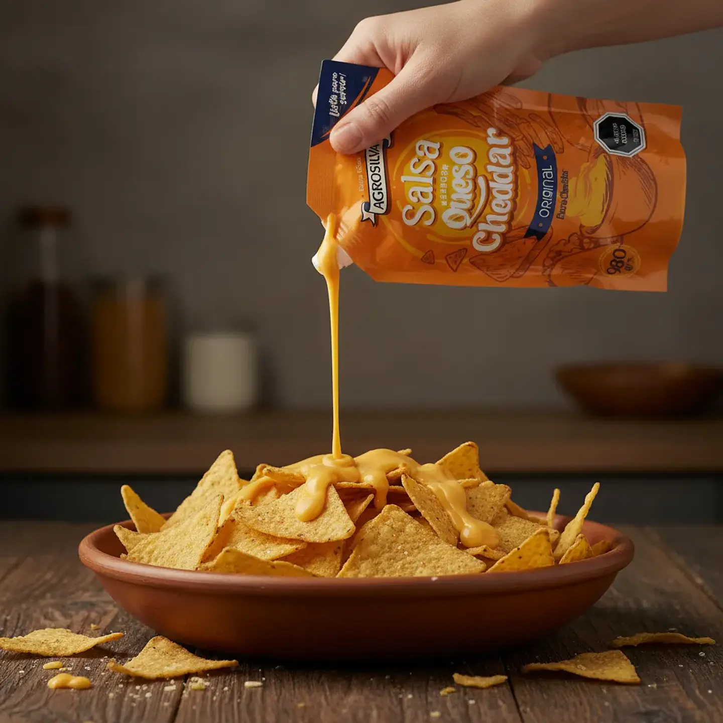 Salsa Queso Cheddar (930gr) Agrosilva 3