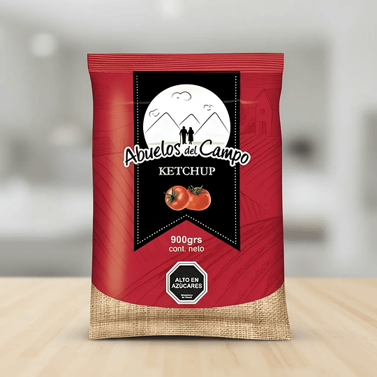 Ketchup Abuelos Del Campo Bolsa 900gr